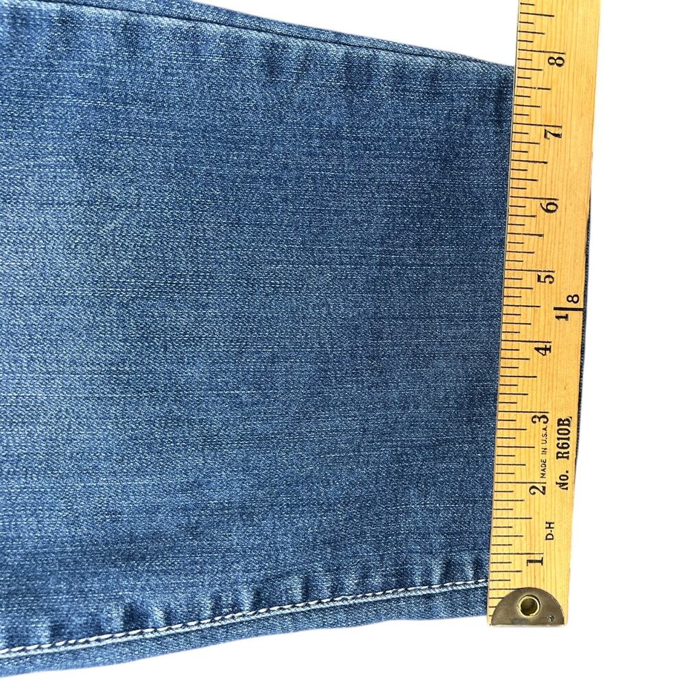 INC Denim Regular Fit Embellished Capri Jeans Rhinestone Trim Stretch Denim - 12 - Picture 6 of 9